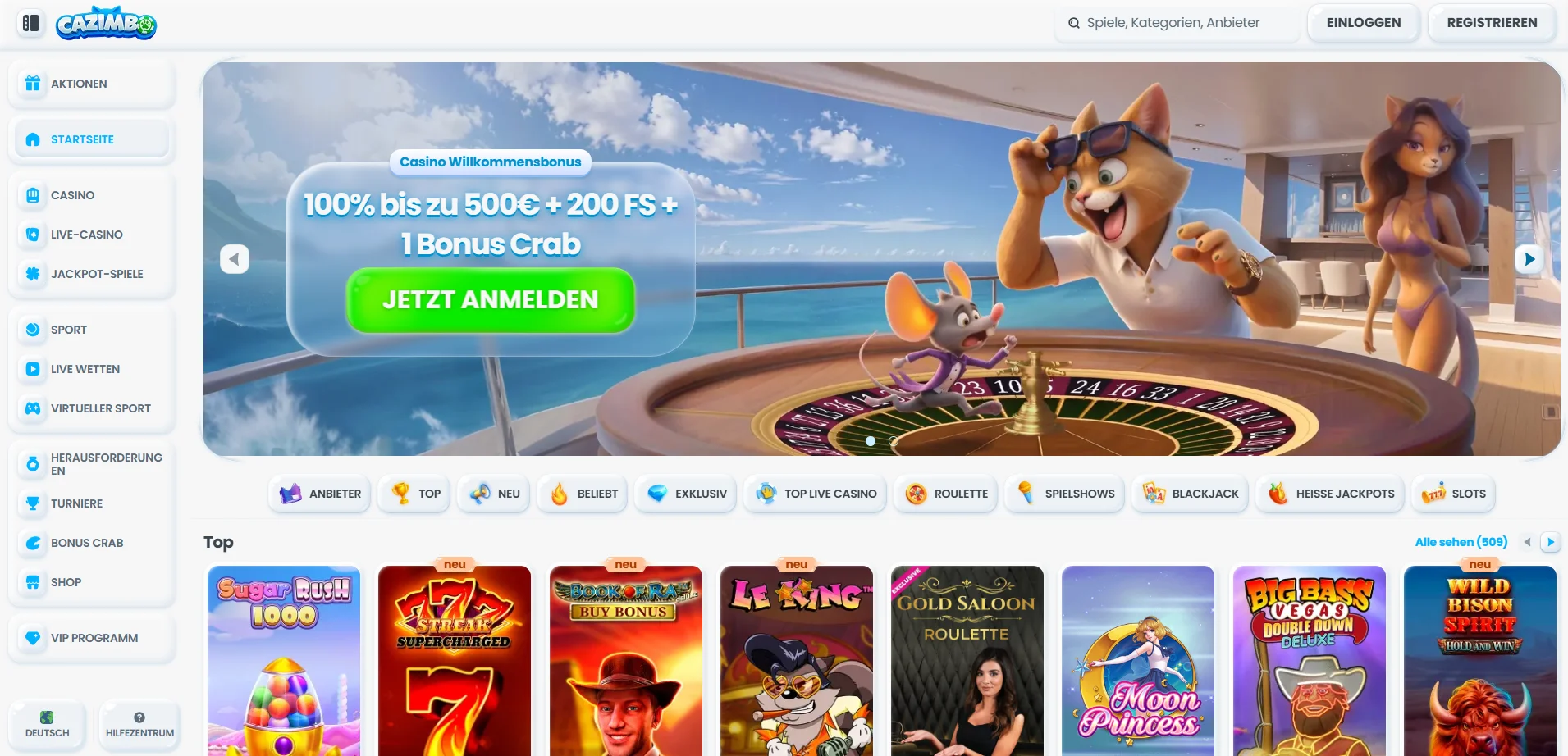 Cazimbo Casino Übersicht